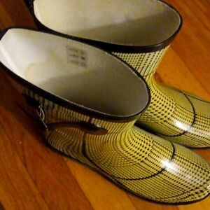 Women Plaid Rainboots